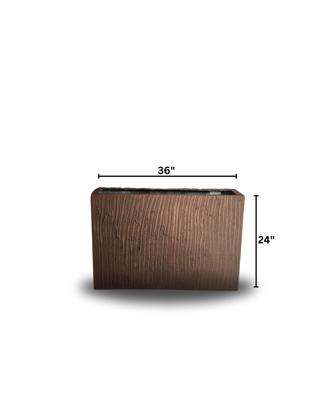 Line rustic Rectangle Planter
